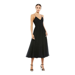 Mac Duggal Dress Midi Black Size X-Small